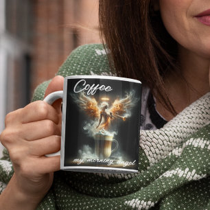 Koffie... mijn ochtendengel grote koffiekop