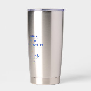 Koffie, mijn stille therapeut geïsoleerde drinkbeker