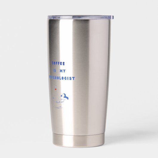Koffie, mijn stille therapeut geïsoleerde drinkbeker (Links)