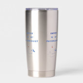 Koffie, mijn stille therapeut geïsoleerde drinkbeker (Voorkant)