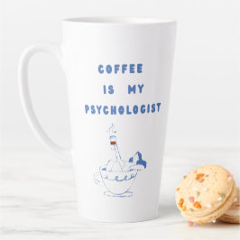 Koffie, mijn stille therapeut latte mok