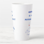 Koffie, mijn stille therapeut latte mok (Voorkant)