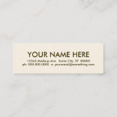 koffie. mini visitekaartje (Achterkant)