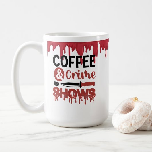 Koffie & Misdaad Show Koffiemok (Met donut)