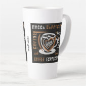 Koffie Mocca Cappucino Esspreso Cafe'Latte Latte Mok (Rechterhoek)