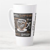 Koffie Mocca Cappucino Esspreso Cafe'Latte Latte Mok (Linkerhoek)