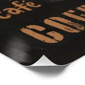 Koffie Mocca Cappucino Esspreso Cafe'Latte Perfect Poster (Hoek)