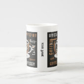 Koffie Mocca Cappucino Esspreso Cafe'Latte Porselein Kop (Voorkant)