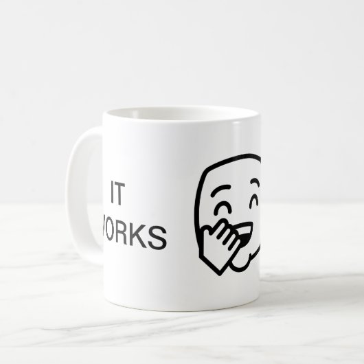 Koffie Mok 11oz - IT WORK ON MY MACHINE design (Voorkant links)