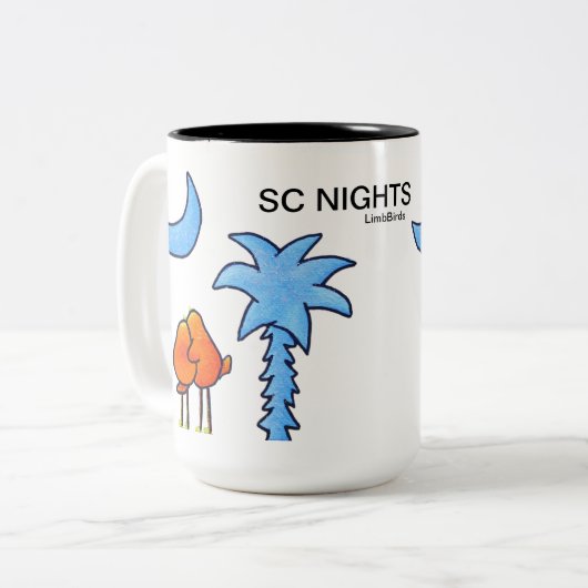 Koffie-Mok 15 oz. Tweekleurige Koffiemok (Voorkant links)