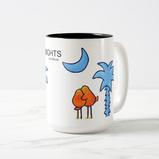 Koffie-Mok 15 oz. Tweekleurige Koffiemok (Voorkant rechts)