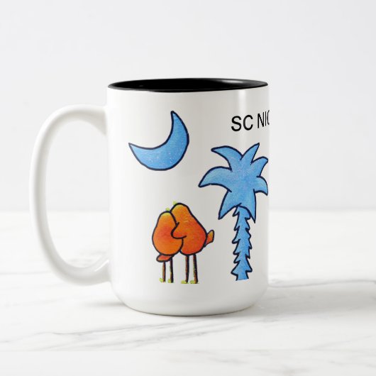 Koffie-Mok 15 oz. Tweekleurige Koffiemok (Links)