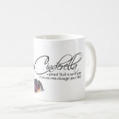 Koffie Mok Assepoester Kleurrijke Schoenen Quote T (Voorkant rechts)