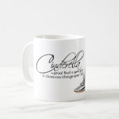 Koffie Mok Assepoester Zilveren Schoenen Quote Tea (Voorkant links)