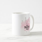 Koffie-mok: Beste vrienden voor altijd! Roze, twee Koffiemok (Voorkant rechts)