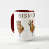 Koffie Mok-Bless My Kippen Mok (Voorkant links)