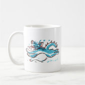 koffie - mok blij water kattenlappen (Links)