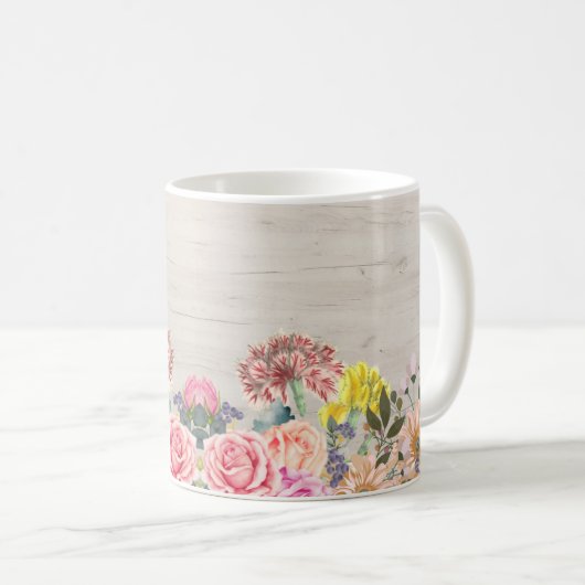 Koffie-Mok Bloemen Design Koffiemok (Voorkant rechts)