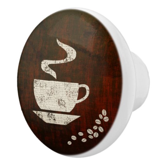 Koffie Mok & bonen R - Knob Keramische Knop (Rechts)