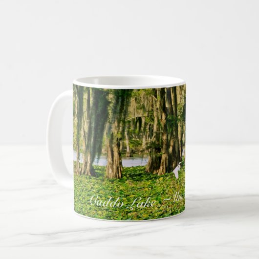 Koffie Mok - Caddo Lake Cypress & Bird-001 (Voorkant links)