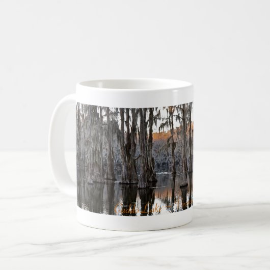 Koffie Mok - Caddo Lake zonsondergang002 (Voorkant links)