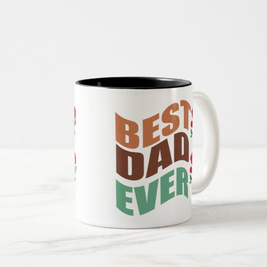 Koffie Mok cadeau voor papa beste papa ooit (Voorkant rechts)