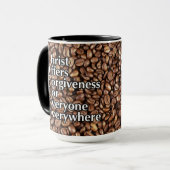 Koffie Mok "Christus biedt vergeving" Omgekeerd (Voorkant links)