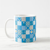  koffie-Mok: Daisychains, Faux Patchwork Koffiemok (Links)