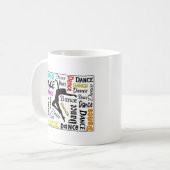 koffie Mok Dans Design in Kleur (Voorkant links)