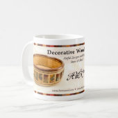 Koffie-Mok - Decoratief hout Koffiemok (Voorkant links)