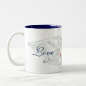 Koffie Mok Dove Love Peace (Links)