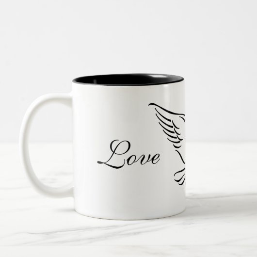 Koffie Mok Dove Love Peace (Links)