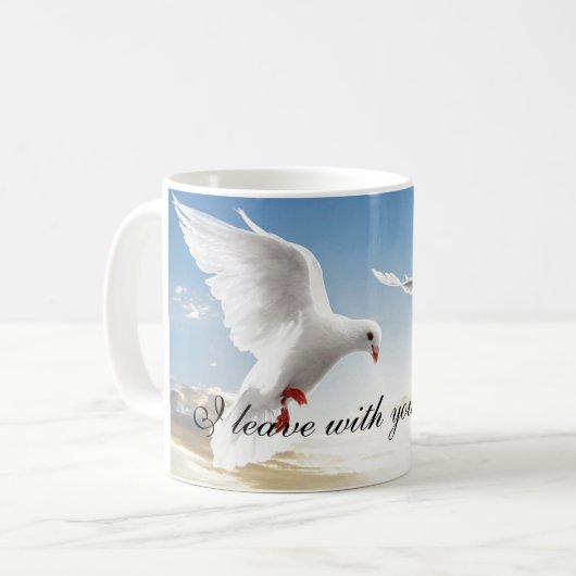 Koffie Mok Dove Peace (Voorkant links)