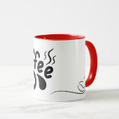 Koffie Mok – eenvoudige minimalistische koffiebeke (Voorkant rechts)