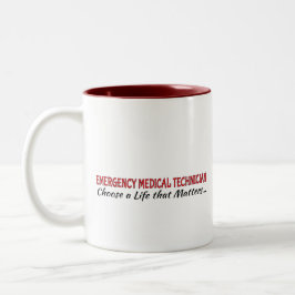 Koffie Mok: Emergency Medical Technician Tweekleurige Koffiemok