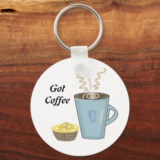 Koffie-Mok en Muffin-Sleutelhanger Sleutelhanger (Voorkant)