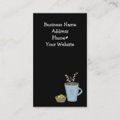 Koffie-Mok en Muffin-Visitekaartje Visitekaartje (Achterkant)