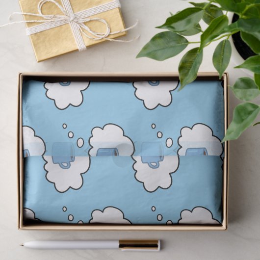 Koffie Mok Gedachte Bubbels Tissuepapier (Geschenk)