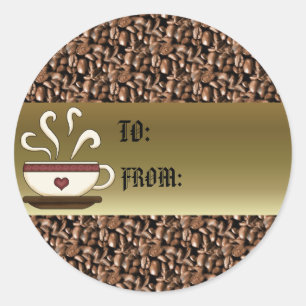 Koffie Mok Gift Label