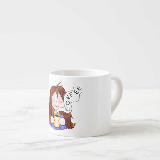 Koffie-mok "Goedemorgen maandag!" Espresso Kop (Voorkant rechts)