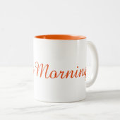 Koffie-Mok: Goedemorgen! Tweekleurige Koffiemok (Voorkant rechts)