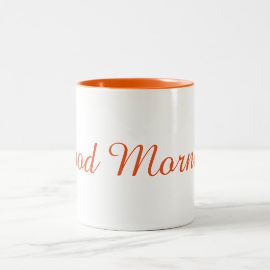Koffie-Mok: Goedemorgen! Tweekleurige Koffiemok (Center)