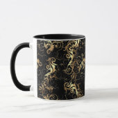 KOFFIE MOK GOLDEN LEAF BAROQUE ONTWERP (Links)