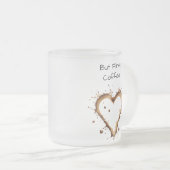 Koffie Mok, Heart Coffee Design, Ik hou van koffie Matglas Koffiemok (Voorkant rechts)