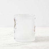 Koffie Mok, Heart Coffee Design, Ik hou van koffie Matglas Koffiemok (Center)