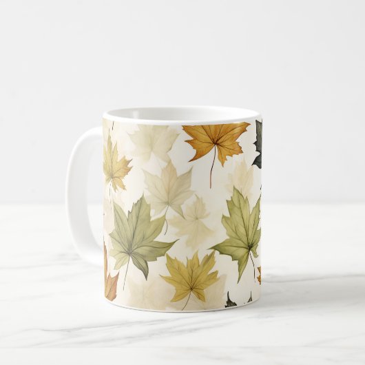 Koffie Mok herfstbladeren (Voorkant links)