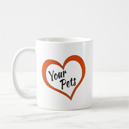 Koffie Mok Hou van je huisdieren ontwerp