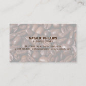 Koffie Mok | Houten planken Visitekaartje (Achterkant)