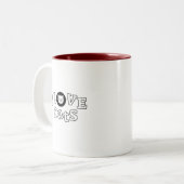 Koffie Mok I Love Cats design (Voorkant links)