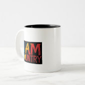 Koffie Mok Ik ben Country design (Voorkant links)